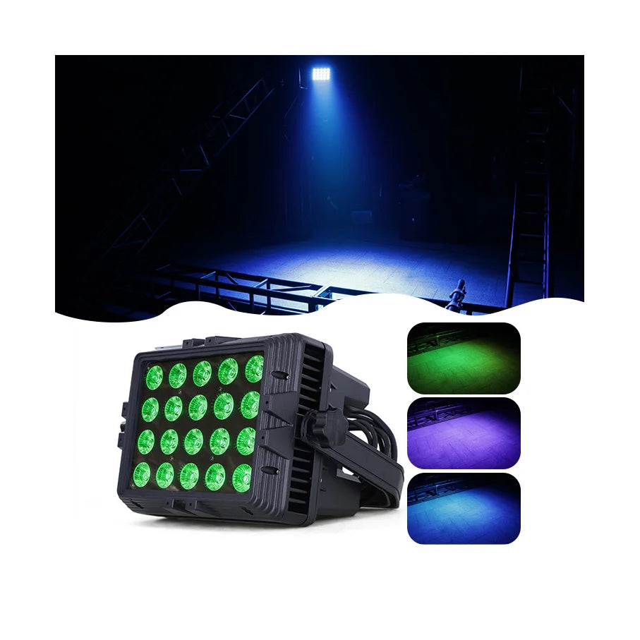 Outdoor Waterproof 4/8/12 Dmx Channels Led20*15W Projectors Street Wall Washer Flood Light Price