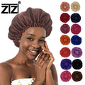 ZTZI Wholesale Nightcap Soft Elastic Designer Custom Logo Silk Long Hair Sleeping  Bonnet  Sleep  Cap Hat for Woman