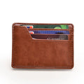 Custom Slim Business Men Sublimation Gift Vintage Yamo YM555 PU Leather Money Clip Credit Card Holder Wallet