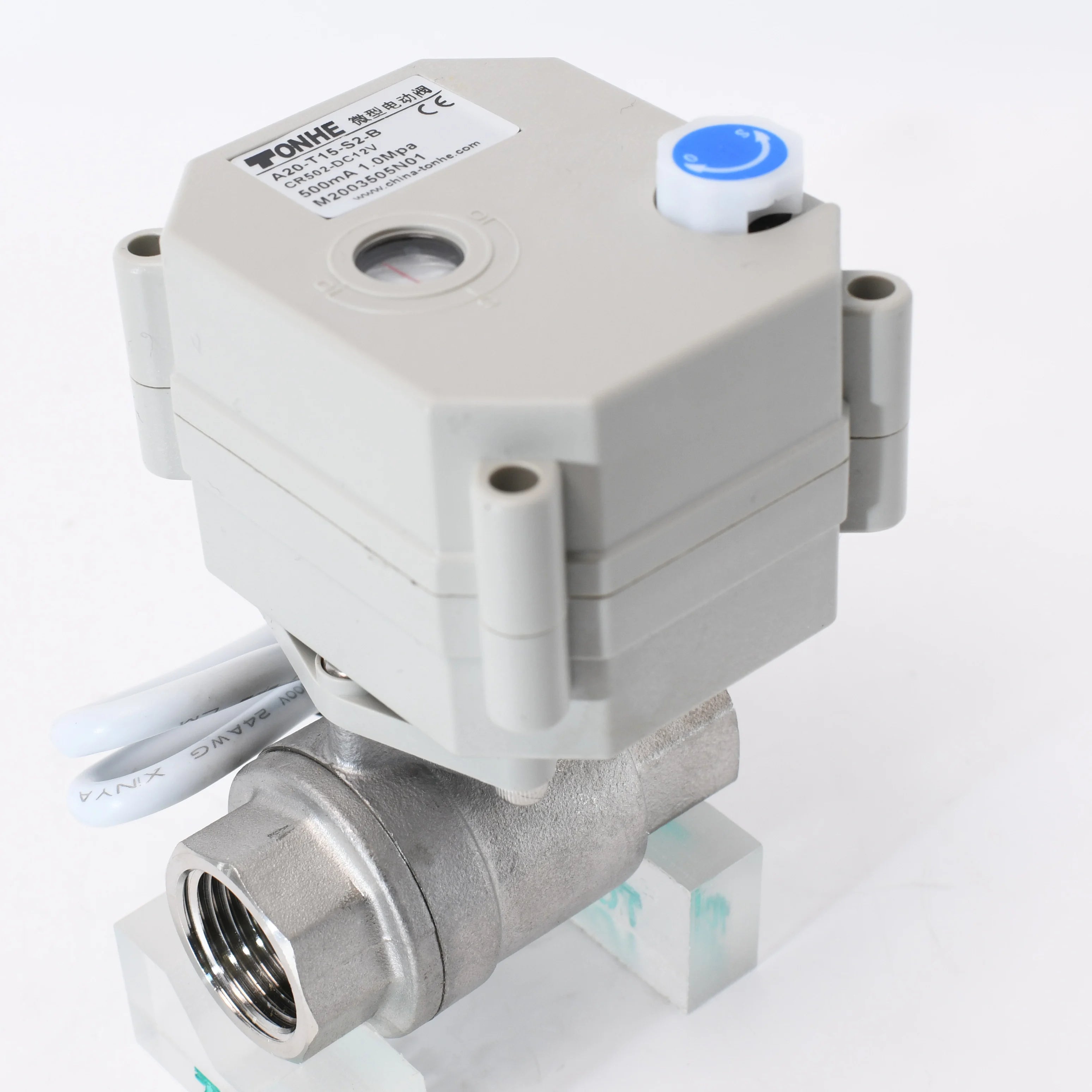 2 Way 1/2" BSP DN15 Stainless Steel Electric Motorized Valve