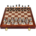High Grade Wooden Chess Set 8.9mm King Height Chess Pieces 45*45 cm Folding Chessboard with Wooden Chessmen