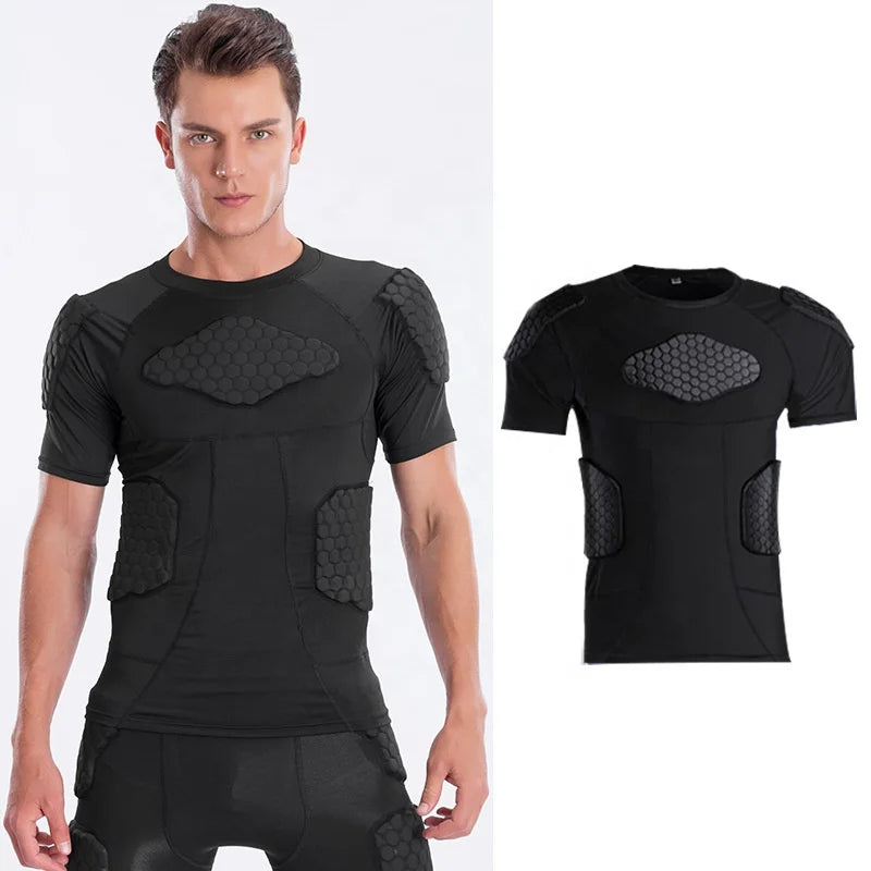 Sports Protector Honeycomb Breathable Protection Skiing Basketball Football Rugby Sports Baselayer Anti-collision Shirt
