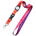 Lebei Customized Epoxy Plastic Badge Reel Lanyard Card Full Color Polyester Lanyard with Logo Silk Screen Printing