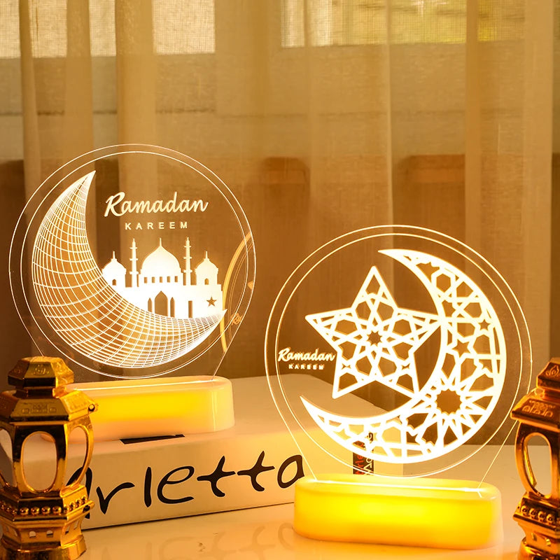 Ramadan Decoration Lights Room Lights Day Gift Ornament Night Light for Ramadan