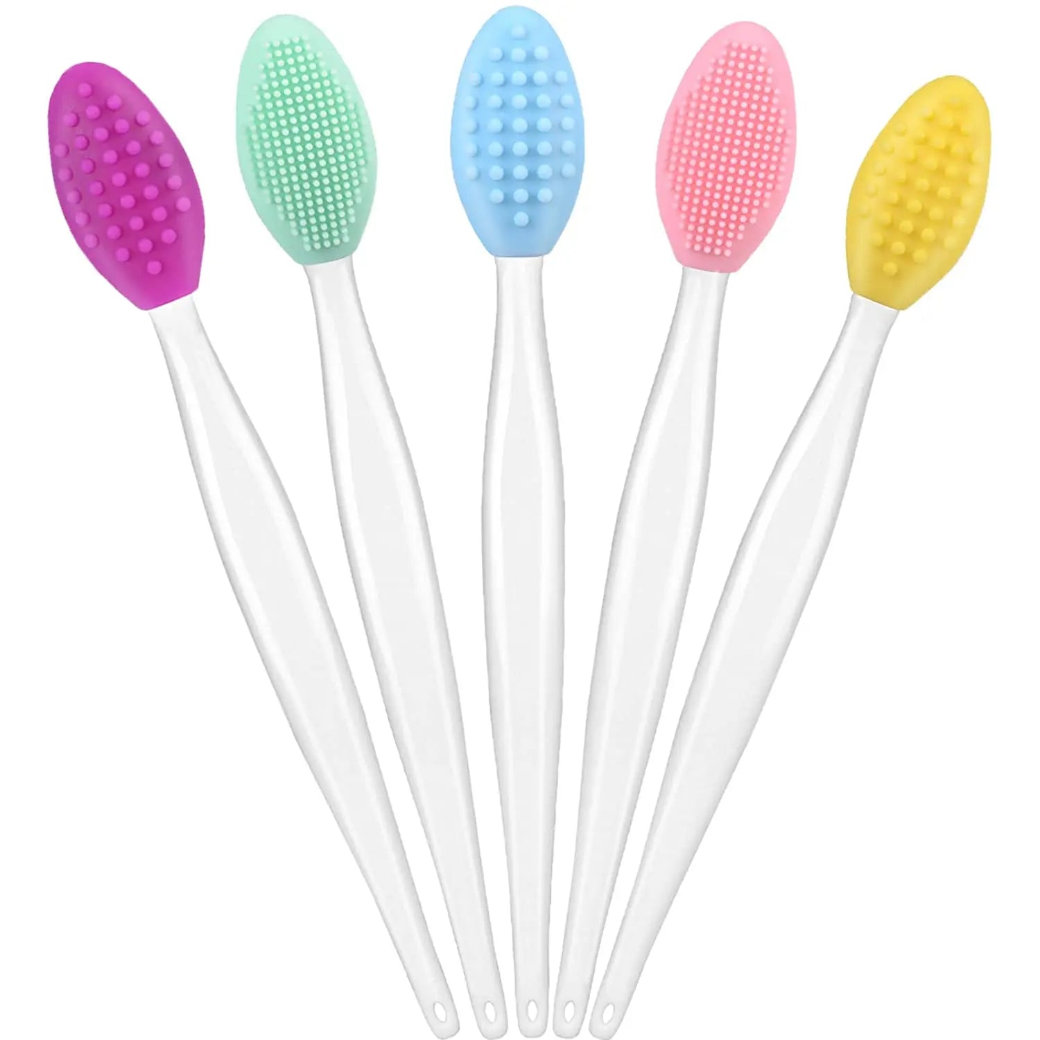 Exfoliating Nose Clean Blackhead Removal Brush Tool with Replacement Head Beauty Skin Care Wash Face Silicone Brush Makeup Tools