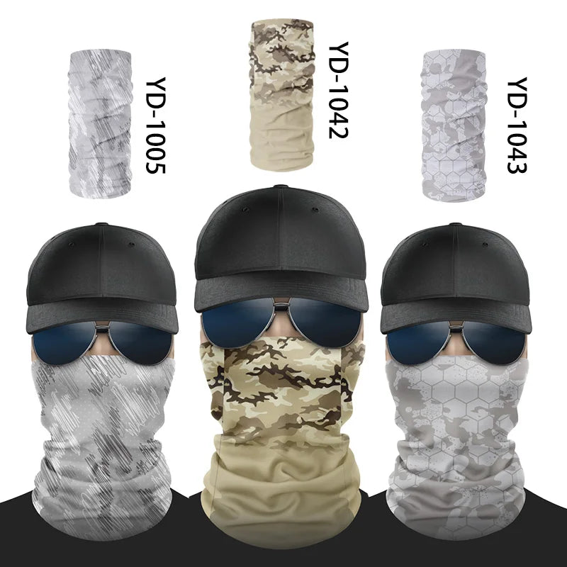 Summer Cooling Ice Silk Seamless Bandana Sunscreen Face Cover Cycling Motorcycle Scarf Promotional Tube Headband Neck Gaiter