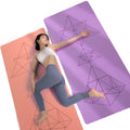 SANFAN Fitness Environmental Yoga Mat Large Exercise Custom Label Foam TPE Yoga Mat 8mm Eco One Training Mat
