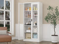 Top-Ranked Modern Steel File Cabinet Home Hotel Office Lock Adjustable Bookshelf Glass Display Case Storage Made Durable Iron