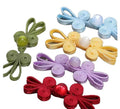 Vintage Button Chinese Knot Frog Style With Cloth and Glass Beads Red China Custom Chinese Knot Buttons