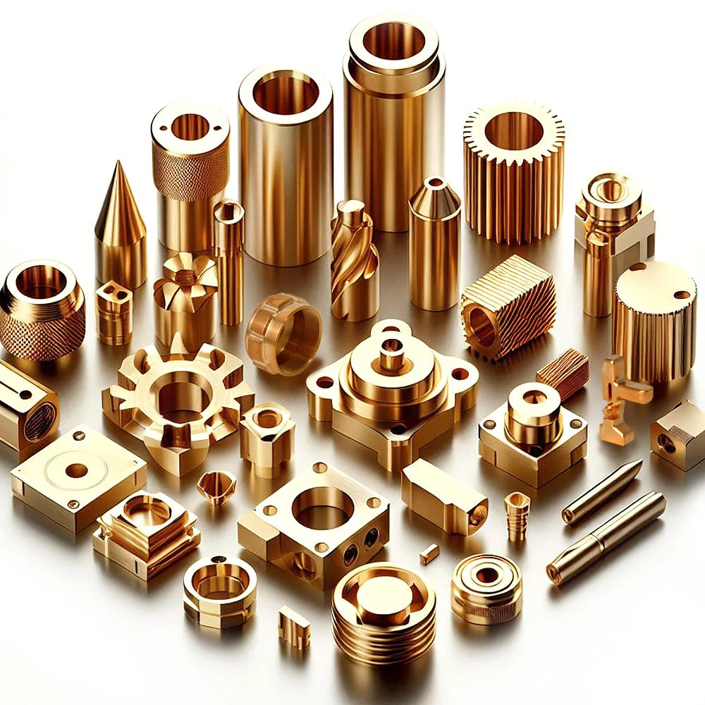 Custom Brass Manufacturing Metal Parts CNC Turning  Machined Fabrication Factory Copper Service Milling Machining Brass Parts
