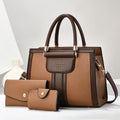 2024 PU Leather 3 Pieces Bags Set Ladies Shoulder Bags Luxury Designer Women's Handbags With a Wallet