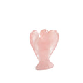 Huiying Hand Carved Crystal Rose Quartz Angel Natural for Sale Crafts 1.5 Inch