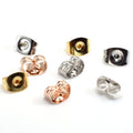 100pcs /stainless Steel Earring Backs Accessories Round Earring Back Stopper for Diy Jewelry Making