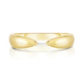 LOZRUNVE Custom 925 Sterling Silver Adjustable Plain Claw Stack Pinky Ring Gold
