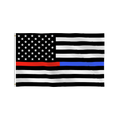Wholesale Custom Size 3x5ft Polyester Printing Thin Blue Line Red Line Black American National Flag USA