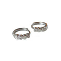 S925 Sterling Silver Pink Love Zircon Female Earrings Set Advanced  Minor Design Earrings for Gift