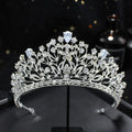 Bridal Princess Crystal Crown Rhinestone Silver Tiaras Bridal Headpieces