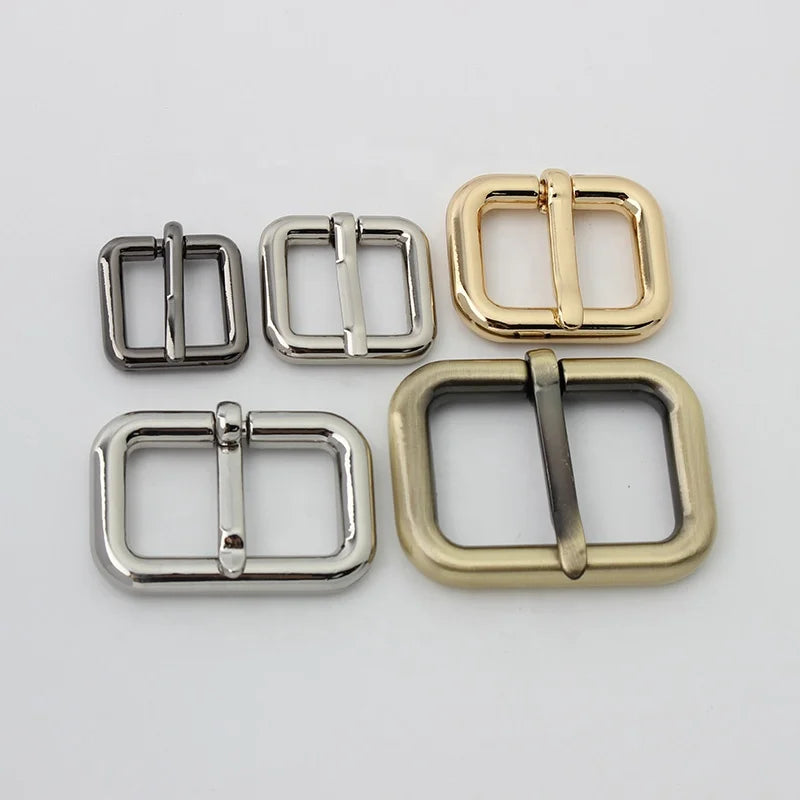 Nolvo15mm 18mm 25mm 32mm 38mm Metal Round Rectangular Factory Promotion Metal Pin Buckle for Handbags Accessories