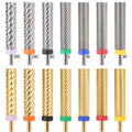 3/32'' New Style Popular Tungsten Carbide Nail Drill Bits for Cuticle Remover XC Sharp Super Long Small Barrel Bit Large Tapered