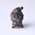 DIY Wholesale Natural Crystal Carving Volcanic Stone Santa Statues for Decoration