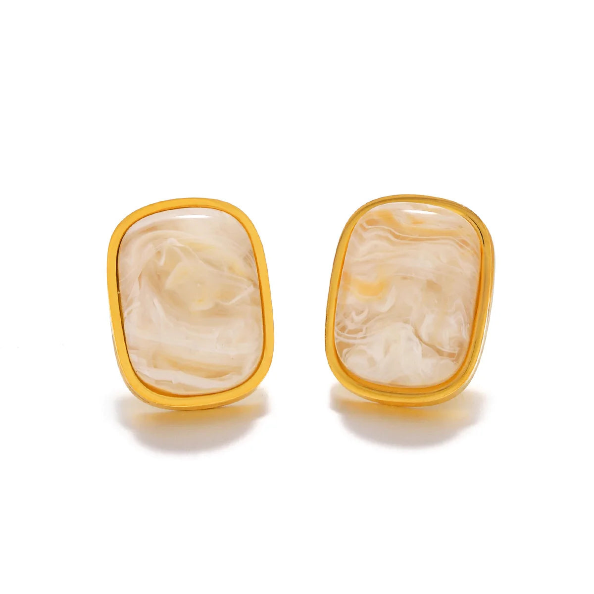 Shescity Best Selling Trendy Geometric Designer Stud Earrings Gold Plated Stainless Steel Earrings Women Jewelry for Gifts