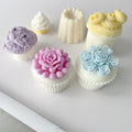 Ice Cream Silicone Mold DIY Mafen Cup Birthday Cake Decoration Aromatherapy Candle Soap Plaster Mold Candle Silicone Moulds
