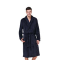 OEM Flannel Pajamas Spa Robe Night Wear Sleepwear Hotel Bathrobe 100% Polyester Flannel Fabric