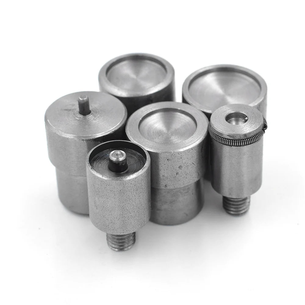 Snap Buttons Mold Metal Tools Snaps Die Hand Press Machine Button Install Mold Top Leather Rivets Cover 17/ 20 mm Diameter