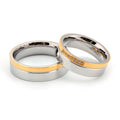 Hot Sale Gold Plating Wedding Couple Rings for Men Women Cz Diamond Rings 316l Stainless Steel Engagement Jewelry