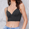 Ladymate ODM/OEM Woman Wirefree Vest Bra Sexy Stain Tank Top Cami Crochet Top Bralet Wireless Bralette Sexy Backless Camisole