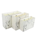 Custom Luxury Marble Gift Paper Bags with Handles Ribbon Clothing Paper Shopping Bags for Clothes