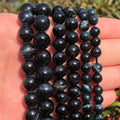 Blue Black Tiger Eye Natural Stone Beads 4/6/8/10/12mm round Loose Beads for DIY Jewelry Bracelet Making