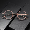 Osciare 80871 High-End Vintage Eyeglasses Polygon Optical Frame Titanium Eyewear Wholesale Glasses Frames