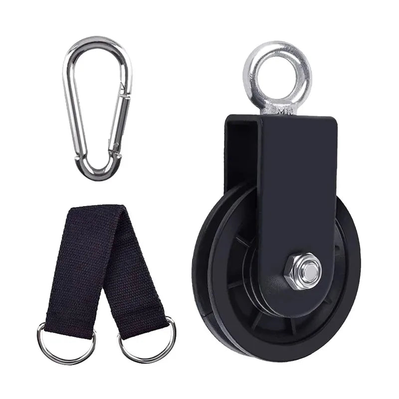 Steel Pulley System Cable Machine Triceps Training Exerciser Fitness Workout Equipment with Attachments for Home Gym Use