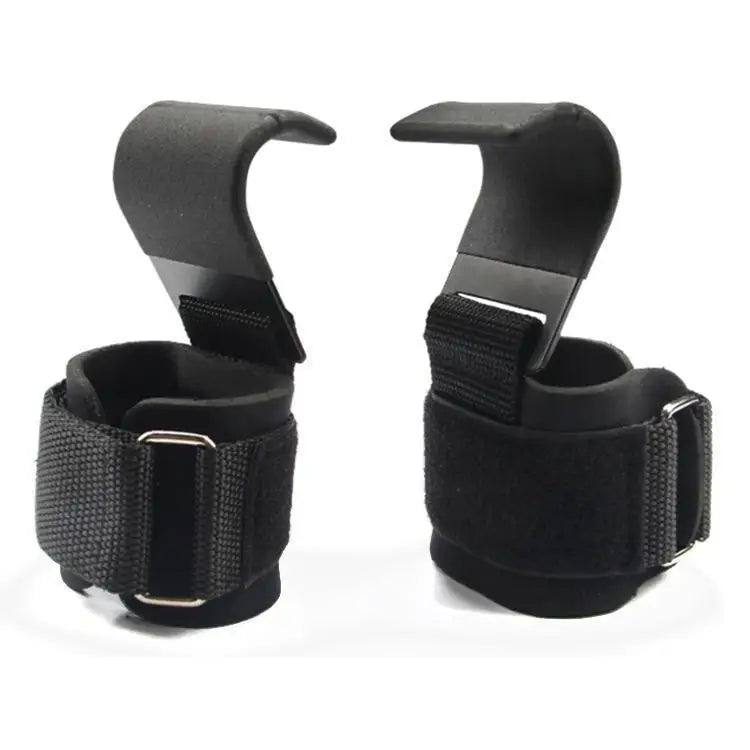 2023 Custom Logo Black Strength Powerlifting Gym Fitness Wraps Weight Lifting Hook Wrist Straps