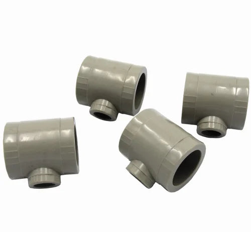 YIFENG DN25 PPR Pipe Fittings Equal Tee Plumbing Fittings Names PPR Equal Tee Grey