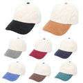 Landfond Accessory Autumn-winter Fashion Corduroy Color-matching Baseball Cap Solid Color Sports Cap Custom Logo 100% Polyester