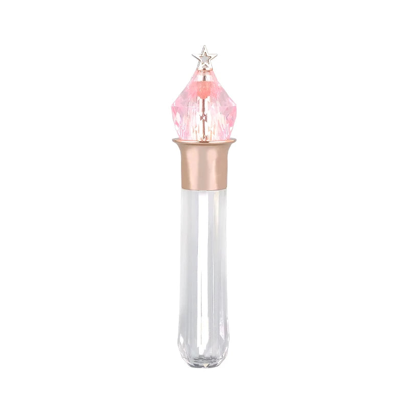 4ml Plastic Low MOQ in Stock Luxury Pink Lipgloss Tubes Empty Lip Gloss Tube Cosmetic Packaging Containers