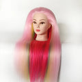New Arrival Long Hair Dolls Practice Dummy Head  Fiber Hair Yaki Smooth Training Mannequin Head for Hairdressing Braid