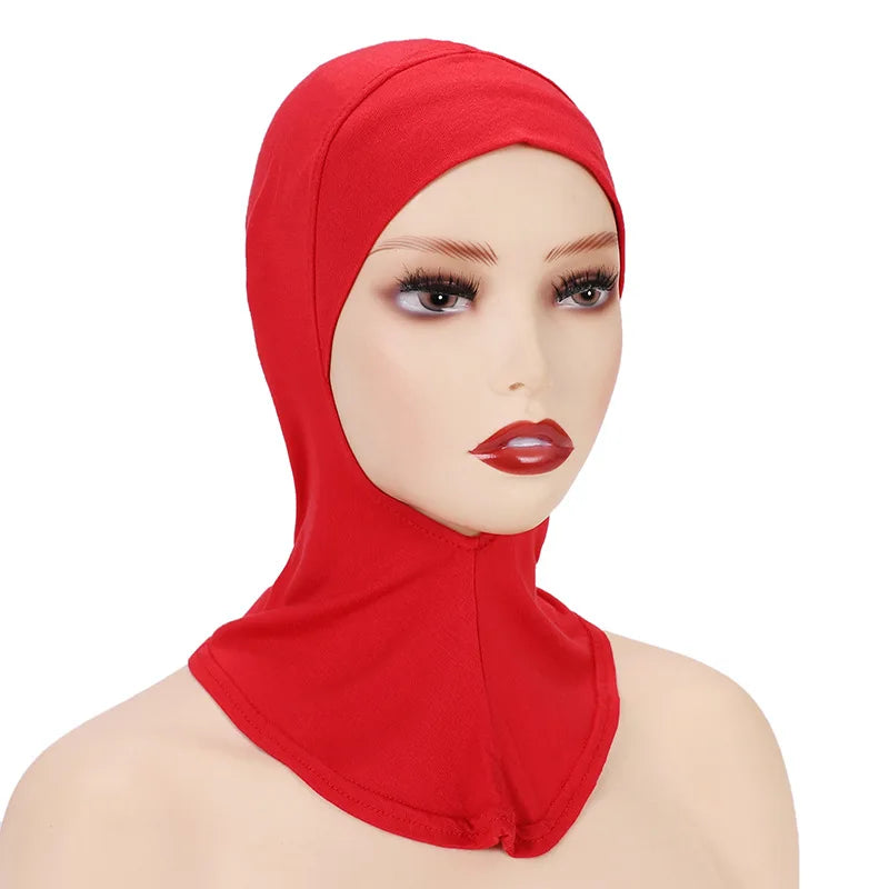 Modal Cotton Hijab Caps for Women Solid Color Muslim Instant Jersey Hijab Undercap Female Hair Accessories Head Wraps Turban