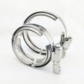 Stainless Steel V-type Water Pipe Cllip Exhaust Pipe Hose Turbine Flange Joint Worm Drive Clamp