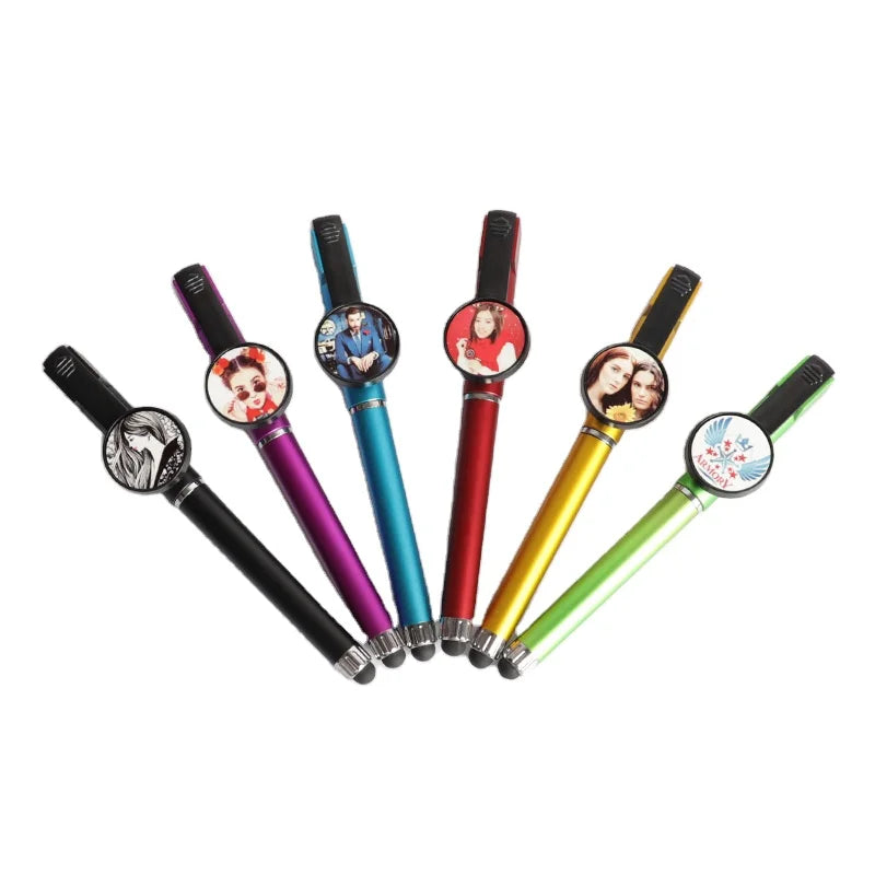 Promotional Plastic Pens Small Gift Pens for Kids Sublimation Blank Advertized Thermal Transfer Print Logo Photo Cheap Ballpoint