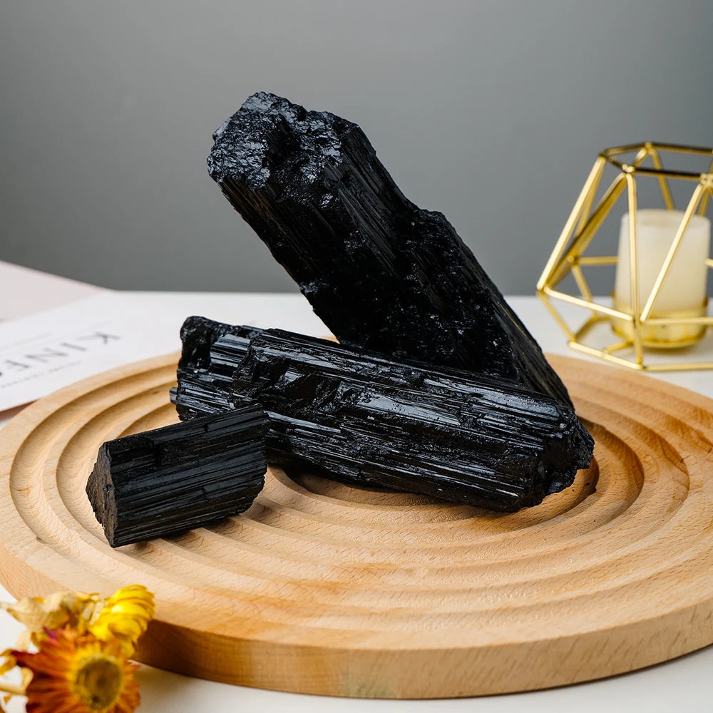 Wholesale Healing Crystal Natural Raw Crystal Stones Black Tourmaline Rough Stone