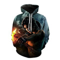 Fitspi 3d Digital Printing Men's Sweatshirt 3d Game Pattern Pullover Hoodies Custom Wholesale