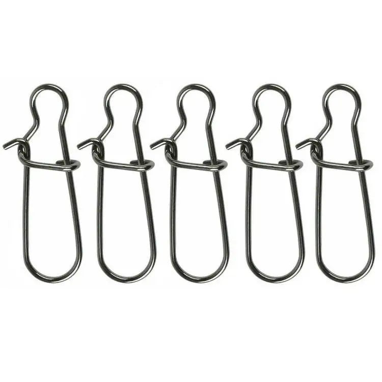 Stainless Steel Quick Change Safe Lock Swivel & Snaps Solid Wires Fishing Connector
