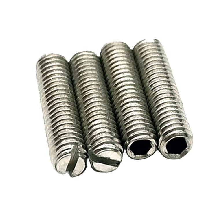Micro Set Screws by Manufacturer 2mm 3mm 4mm Stainless Steel Cup Point Slotted Oval Head Screw Nickel Material
