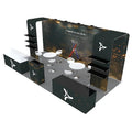 10x20 Lightweight Modular Aluminum Advertising Fabric Stand Trade Show Showcase Display Booth for Exhibitions