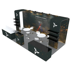 10x20 Lightweight Modular Aluminum Advertising Fabric Stand Trade Show Showcase Display Booth for Exhibitions