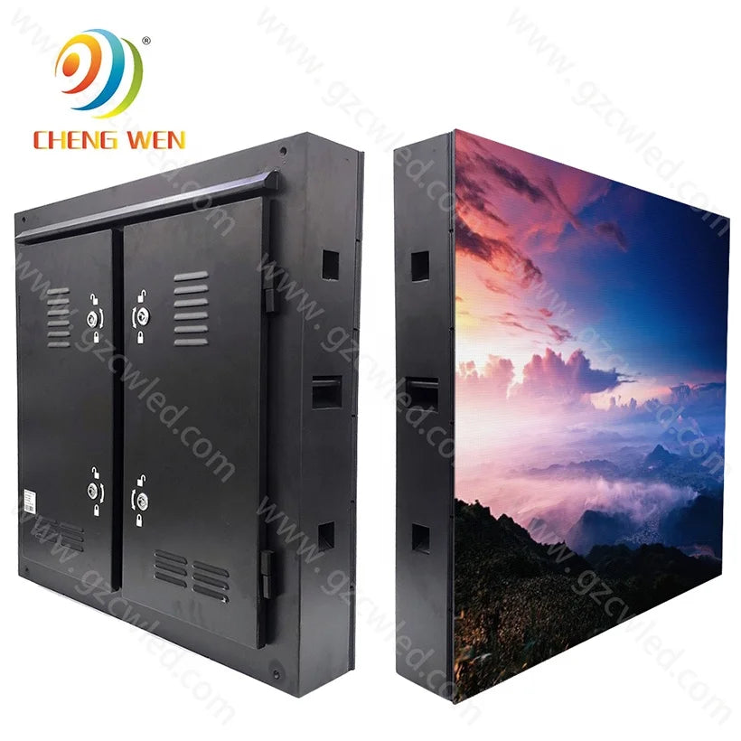 LED P10 Screen Display of Iron Cabinet 960x960 of Fixed Installation for Outdoor IP65 Market Advertising