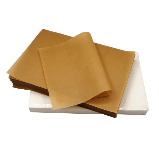 Greaseproof Parchment Paper Sheets 12 X 16 Pre-Cut Silicone Coated Oil Resistant Oven Liner Screen Printing Food Packaging
